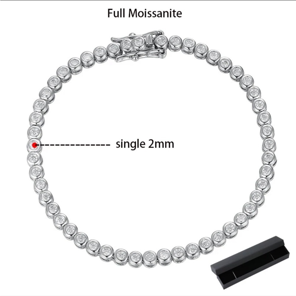 💯 Moissanite Tennis Bracelet